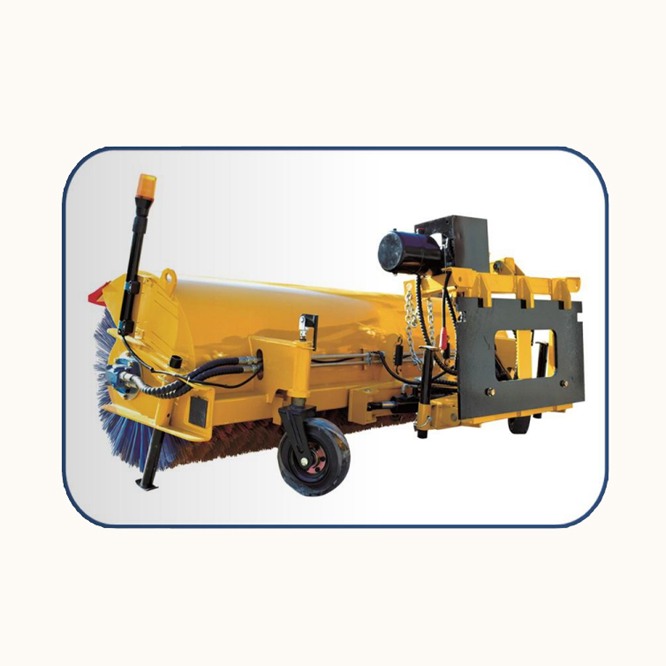 Heavy-duty snow removal roller brushes